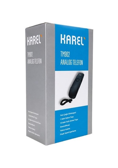 Karel Tm-902 Analog Sabit Duvar Ve Masaüstü Tipi Telefonu