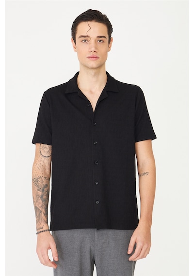 Siyah Gömlek T-shirt Siyah