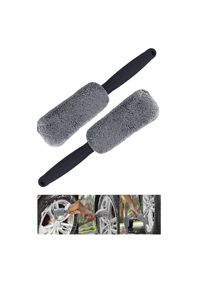 Mikrofiber Araç Yıkama Fırçası Jant Temizleme Araç Parlatma Fırçası Pratik Çizmeden Temizlik