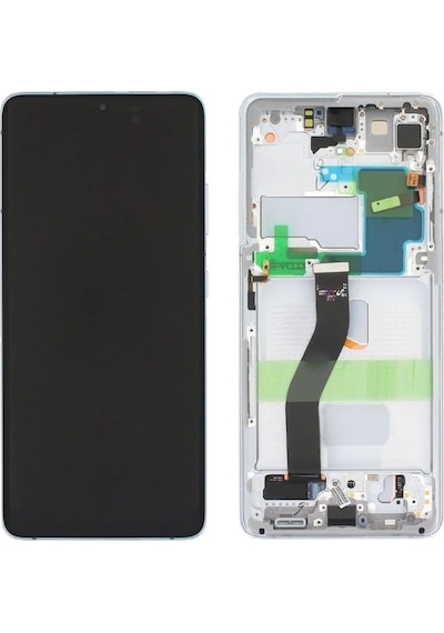 Samsung Galaxy Uyumlu S21 Ultra Sm-g998 Lcd Ekran Dokunmatik Çıtalı Gri Belirtilen
