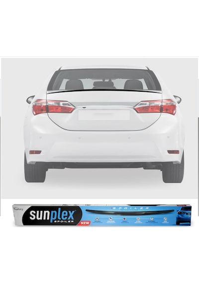 Toyota Corolla Uyumlu Spoiler Bagaj Üstü Sunplex Piano Black 2013-2017 N11.4301