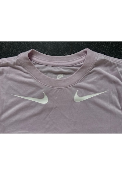 Nike Crop Swossh Tee Pembe Kadın Tshırt Dv6124-695