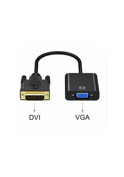 Dvi - D 24+1 To Vga Aktif Dönüştürücü Çevirici Kablo Adaptör