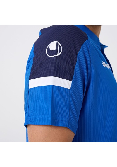 Goal Blue - Lacivert Uhlsport Erkek Polo T-shirt Energy 1101801 Açık Mavi
