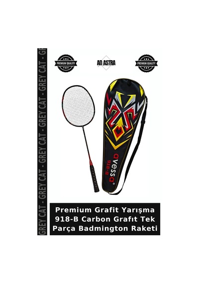 Premium Grafit Yarışma 918-b Carbon Grafıt Tek Parça Badmington Raketi