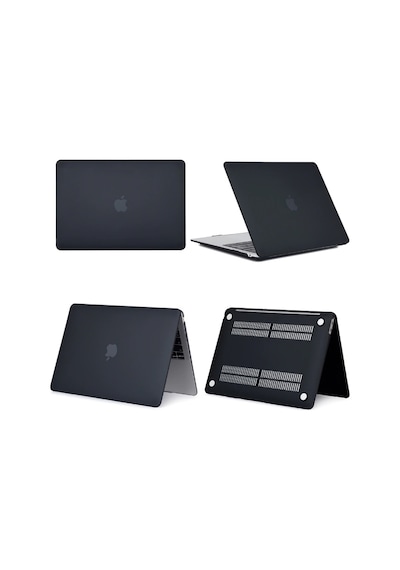 Apple Uyumlu MacBook Pro 2020 M1 A2338 13" Hardcase Koruyucu Kılıf Kapak Siyah