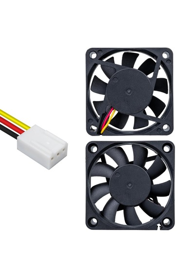 70x70x15mm Dc 12 Volt 0.14 Amper 3 Pin Sessiz Fırçasız Motor Kare Soğutucu Fan 1