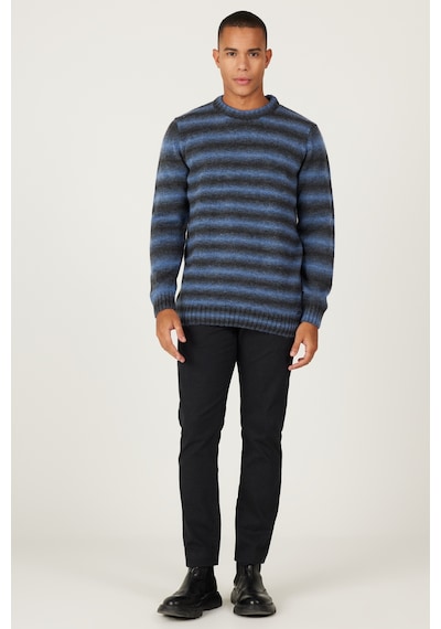 AC&Co / Altınyıldız Classics Erkek Antrasıt-saks Standart Fit Normal Kesim Bisiklet Yaka Triko Kazak Antrasit - Saks AC&Co / Altınyıldız Classics Erkek Antrasıt-saks Standart Fit Normal Kesim Bisiklet Yaka Triko Kazak Antrasit - Saks