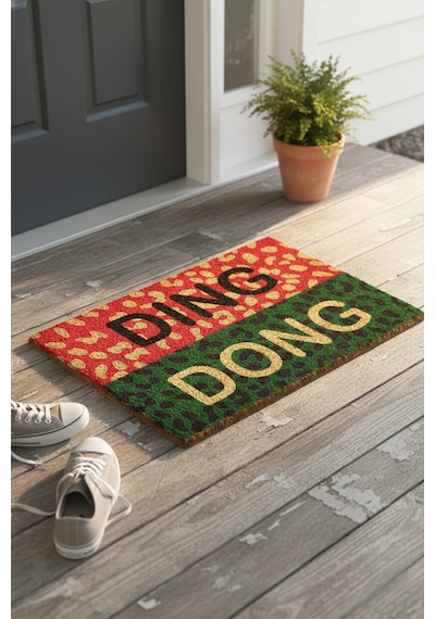 Coco Lording 40x60 Cm Doğal Koko Kıl Paspas,hindistan Naturel Kapı Önü Paspası Kahverengi