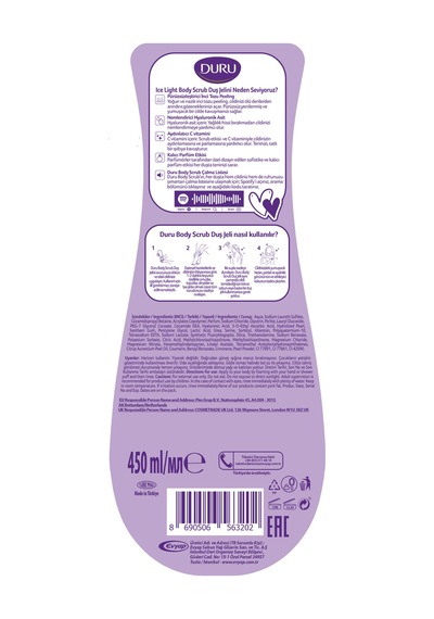 Body Scrub Ice Light Duş Jeli 2x450ML Diğer