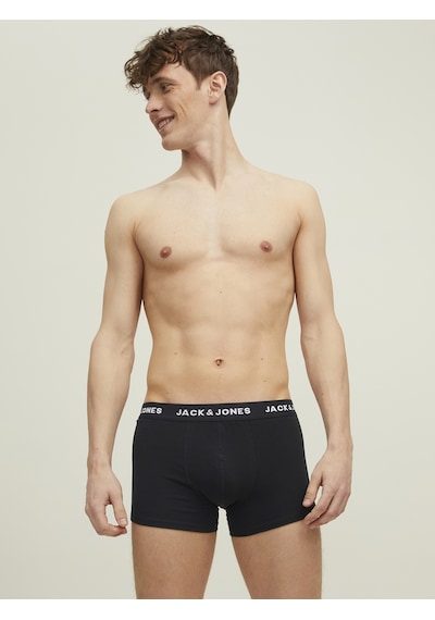 Jack & Jones Jack Jones 10 Lu Pamuklu Erkek Boxer 12189937 Siyah