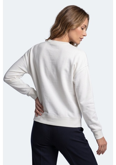 Slazenger Kunto I Kadın Ekru Sweatshırt