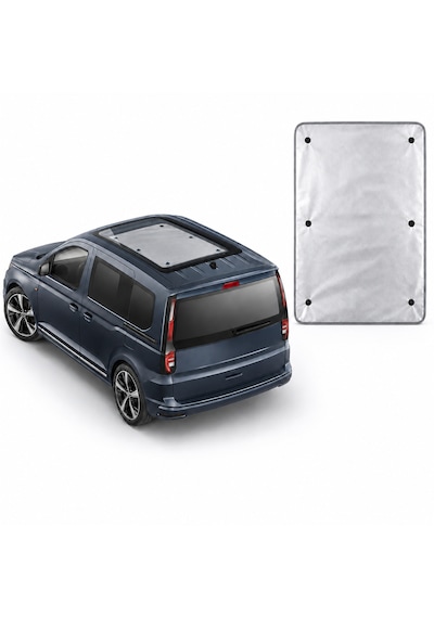 Microcase Volkswagen Caddy İle Uyumlu Vantuzlu Sunroof Güneşlik Koruyucu Al5631 Gri