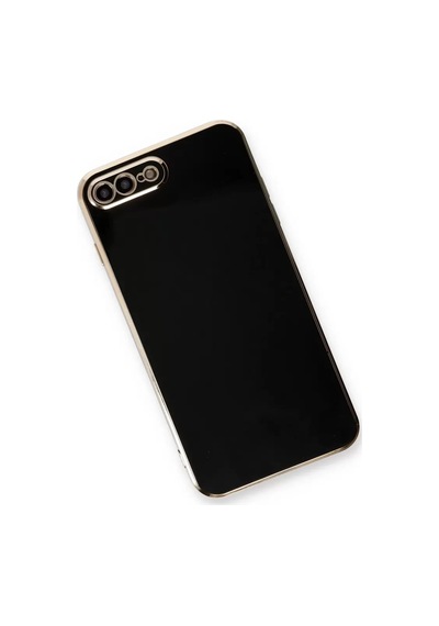 Newface Apple iPhone Uyumlu 7 Plus Kılıf Volet Silikon - Siyah