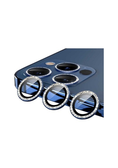 Apple Uyumlu iPhone 12 Pro Max Zore Cl-06 Kamera Lens Koruyucu Mavi