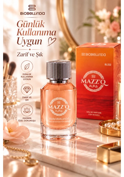 Mazz O Aura Kadın Parfümü Eau De Parfum Kalıcı Ve Şık Koku 50 Ml Aromatik
