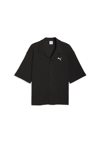 Puma Wardrobe Essentials Erkek Siyah Günlük Stil Gömlek 63436301