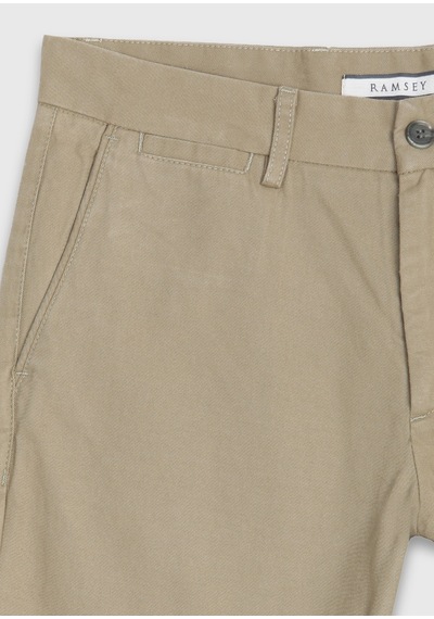 Ramsey Haki Düz Dokuma Regular Fit Casual Yün Karışımlı Pantolon