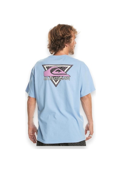 Quiksilver Eqyzt07654 Take Us Back Logo Ss Açık Mavi Erkek T-shirt Açık Mavi