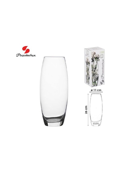 Paşabahçe Flora Cam Vazo 43966 Beyaz