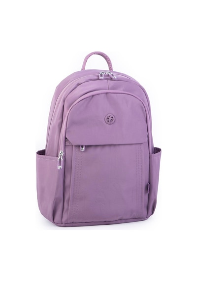 Nas Bag Unisex Büyük Boy Su Geçirmez Çok Gözlü Extra Hafif Sportif Sırt Çantası Mor