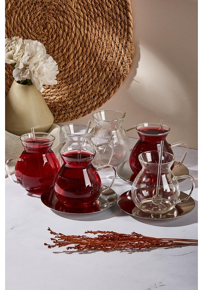 Keyf-i Ala 18 Parça 200 Ml Borosilikat Çay Seti