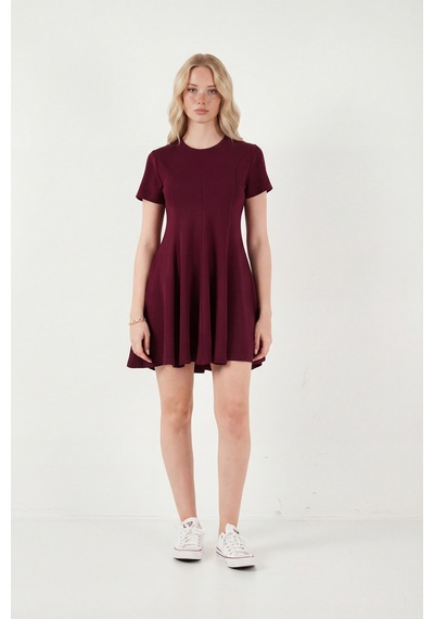 Lela Bayan Elbise 5866342 Bordo Bordo