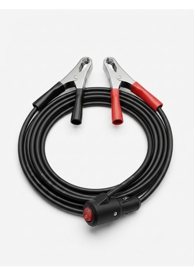 Aküden Bağlantılı Çift Yönlü Araç Çakmaklık Uzatma Kablosu Düğmeli Erkek Çakmak Soketli 12-24 V/16a 2 X1,5mm Ttr Bakır 2mt-siyah