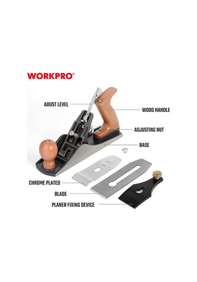 Wp252001 230mm Ahşap Saplı Profesyonel Marangoz Ahşap Rendesi