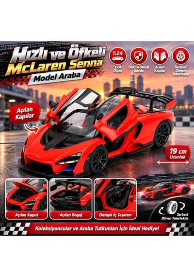 Hızlı Ve Öfkeli Mclaren Senna Model Araba Çok Renkli