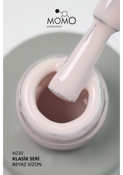 Momo Professional Kalıcı Oje K030 Beyaz Vizon 14 Ml