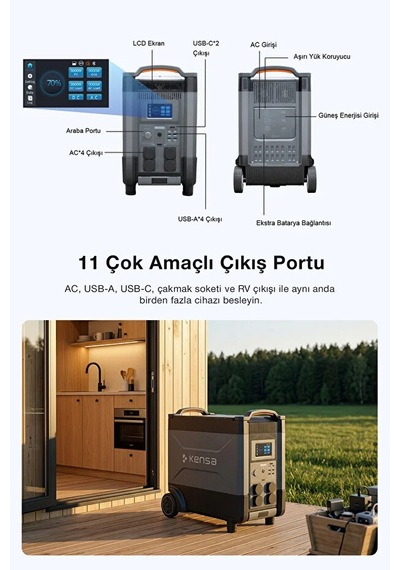 6000w Taşınabilir Güç İstasyonu