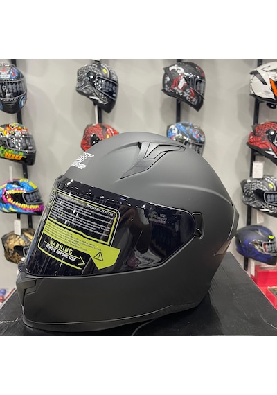 Mts M-910 Full Face Kask Mat Black Siyah
