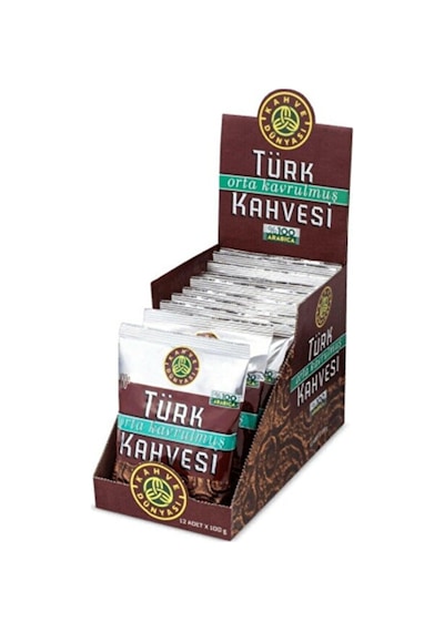 Orta Kavrulmuş Türk Kahve 100 Gr 12'li Paket Öğütülmüş