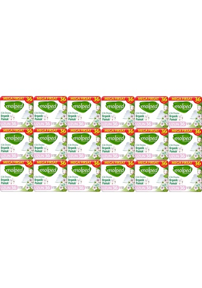Molped Pure & Soft Hijyenik Ped Uzun 18 x 36'lı