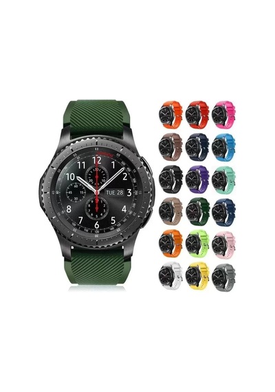 Samsung Gear S3 Frontier Classic Ve Watch Silikon Kordon Kayış Kaktüs