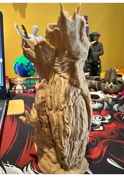 Mistik Ağaç Ruh Heykeli - Pla Dekor 16 Cm 3d Yazıcı İle Üretilmiş 16 X 16