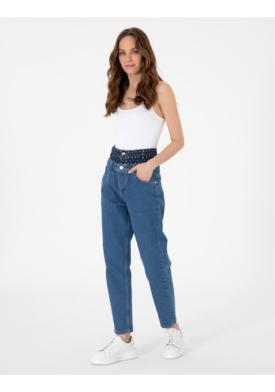 Pierre Cardin Kadın Mavi Pantolon Jean 50306968-vr036