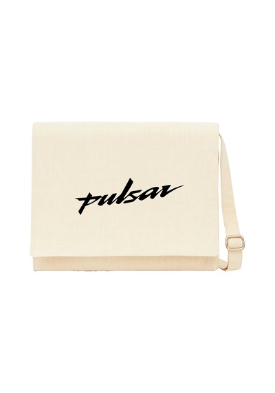 Pulsar Logo Black Krem Kanvas Postacı Çantası