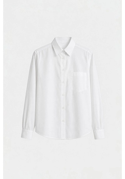 Suud Collection Beyaz Penny Basic Gömlek