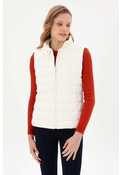 U.S. Polo Assn. Kadın Beyaz Yelek 50311989-VR256