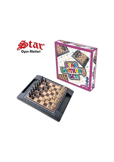 Star Kutulu Altı Açık Satranç Takımı 1.kalite