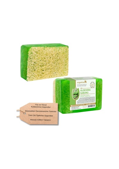 Kabak Lifli Aloe Sabunu 120 Gr 1 Adet Tüm Cilt Tipleri Için B Ve E Vitaminli Diğer