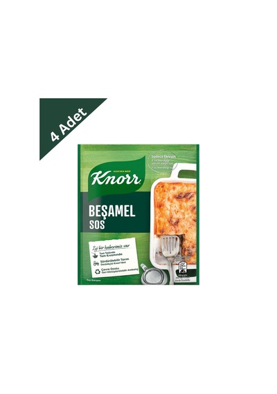 Knorr Beşamel Sos 70 G X 4 Adet - Pürüzsüz Ve İdeal Kıvamlı Beşamel