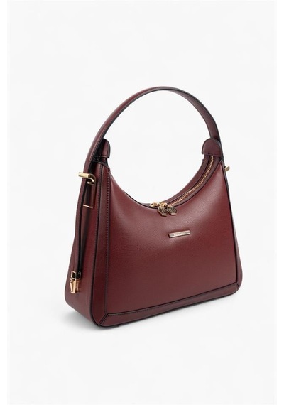 Silver Polo Sp1187 Kadın Omuz Çantası Düz Bordo-bordo