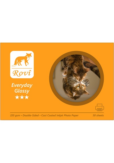 Rovi Everyday Parlak Çift Taraflı Fotoğraf Kağıdı 220gsm 50yp - 10 X 15 Cm