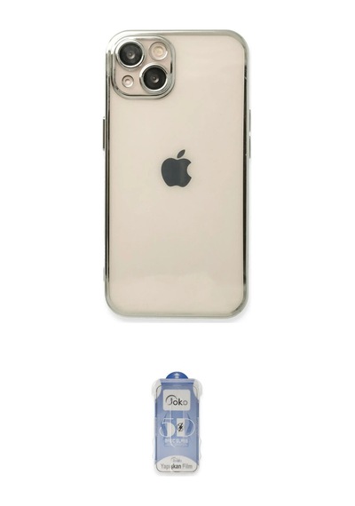 Cep Apple Uyumlu İphone 14 Kılıf Vadi Minimal İkili Koruma Seti Najmaddin Siyah