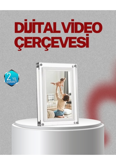 Slayt Gösterisi Özellikli 7 İnç Ips Dijital Çerçeve Anılarınızı Hareketlendirin