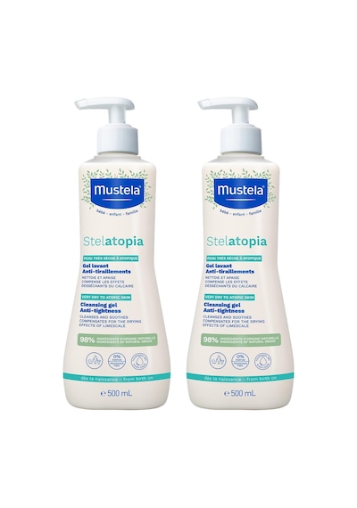 Mustela Stelatopia Cleansing Gel 500 ML x 2