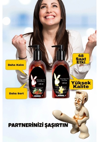 Süper Massage Oil Strawberry And Vanilla Fragrances 120 Ml Çilek Ve Vanilya Kokulu Vücut Masaj Yağı
